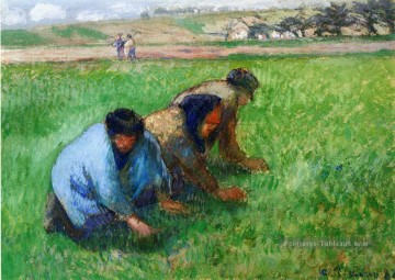 Camille Pissarro œuvres - weeders 1882 Camille Pissarro